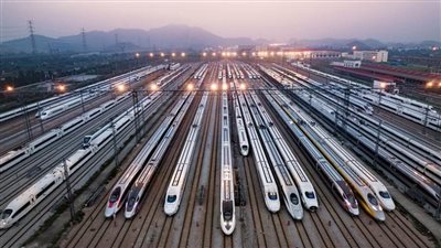 5.9 % ارتفاعا في الاستثمارات بالأصول الثابتة في قطاع السكك الحديدية الصينية خلال 11 شهرا