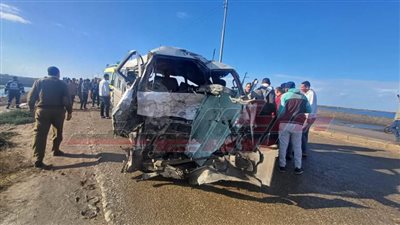 وفاة شخصين وإصابة 15 في حادث علي الطريق الدولي بكفر الشيخ