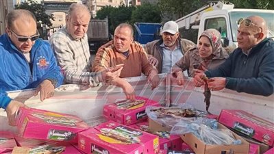 ضبط كميات كبيرة من السلع المجهولة بكفر الشيخ