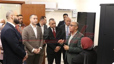 نائب محافظ كفر الشيخ يتفقد وحدة الجيومكانية