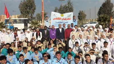 انطلاق فعاليات المهرجان الكشفي للنشء بالمعسكر القومي للشباب ببنى سويف