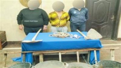 ضبط 5 أشخاص بالقاهرة لقيامهم بأعمال الحفر والتنقيب غير المشروع عن الآثار