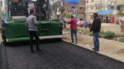 رصف طريق علي ماهر بمركز كفر الدوار بتكلفة استثمارية 16 مليون جنيه