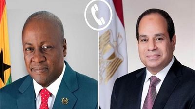 الرئيس السيسي يهنئ نظيره الغانى بفوزه في انتخابات الرئاسة 