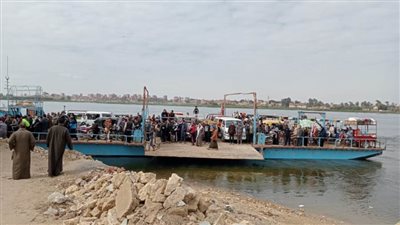 بعد تعرضها لعطل بببا: تسيير معدية كفر منصور دون خسائر