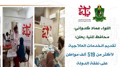 صحة المنيا: تقديم أكثر من 519 ألف خدمة صحية وعلاجية خلال شهر نوفمبر الماضي 