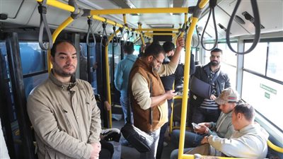 بالصور.. اقبال كبير على استخدام الاتوبيس الترددي السريع BRT