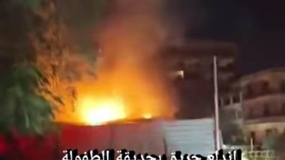 اندلاع حريق بحديقة الطفل بالزقازيق