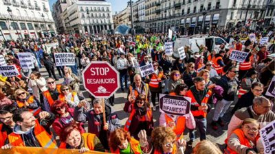 احتجاجات في إسبانيا لمطالبة الحكومة بحل أزمة الإسكان