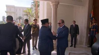 تفاصيل استقبال الرئيس السيسي لنظيره الإندونيسي بقصر الاتحادية 