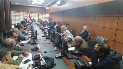 سكرتير محافظة الدقهلية يناقش إجراءات حصر المساحات المقرر زراعتها أرز