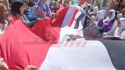 أعضاء أندية التطوع يقومون بتجميل أعمدة الإنارة بكفر الشيخ