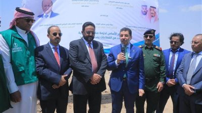 البرنامج السعودي لتنمية وإعمار اليمن يضع حجر الأساس لحزمة مشاريع تنموية في محافظة مأرب