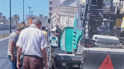 الانتهاء من أعمال إحلال وتجديد طريق المصيف بإدكو بتكلفة 16 مليون جنيه 
