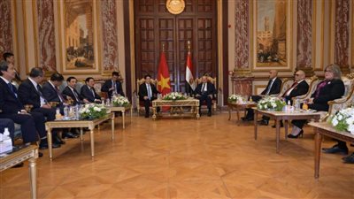 رئيس مجلس الشيوخ يستقبل رئيس جمهورية فيتنام الاشتراكية
