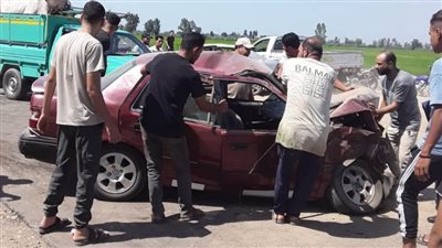 مصرع وإصابة 6 أشخاص في حادث تصادم بالدقهلية