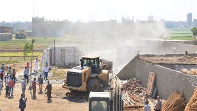  إزالة 148 حالة تعدٍ على أملاك الدولة والأراضي الزراعية بسوهاج 