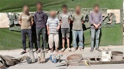ضبط 6 أشخاص بالقاهرة لقيامهم بالتنقيب غير المشروع عن الآثار