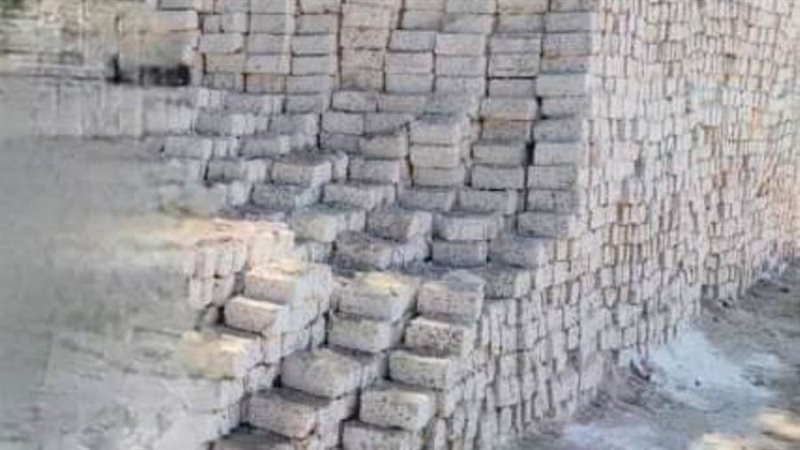 ضبط مواد بناء مجهولة