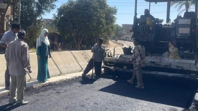 الطريق بعد الرصف