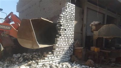 الجيزة تزيل ٢٢ حالة تعد على أراض زراعية وأملاك الدولة