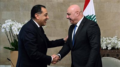 رئيس الجمهورية اللبناني يستقبل الدكتور مصطفى مدبولي بقصر 