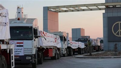 الدفع بنحو 5900 طن مساعدات إنسانية وشتوية عبر قافلة 