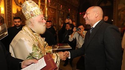  محافظ القاهرة يشهد احتفال بطريركية الروم الأرثوذكس بعيد الميلاد