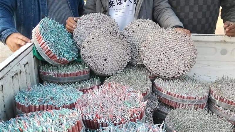 ألعاب نارية من المضبوطات