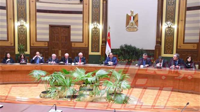 الرئيس السيسي يستقبل