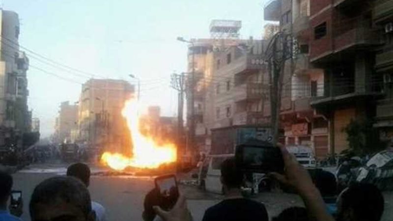 انفجار شديد داخل