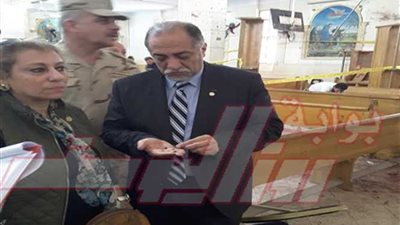 رئيس لجنة التضامن يتفقد كنيسة مارجرجس ويؤكد الإرهاب الأسود لايفرق بين مسلم وقبطى