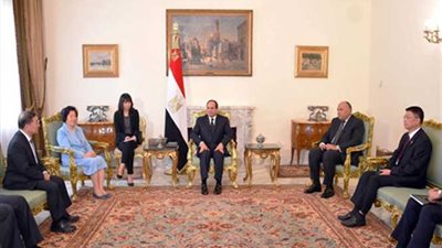 الرئيس السيسي يستقبل عضوة المكتب السياسي للجنة المركزية بالحزب الشيوعي الصيني‎
