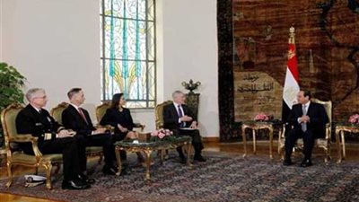 الرئيس السيسي يستقبل وزير الدفاع الأمريكى‎