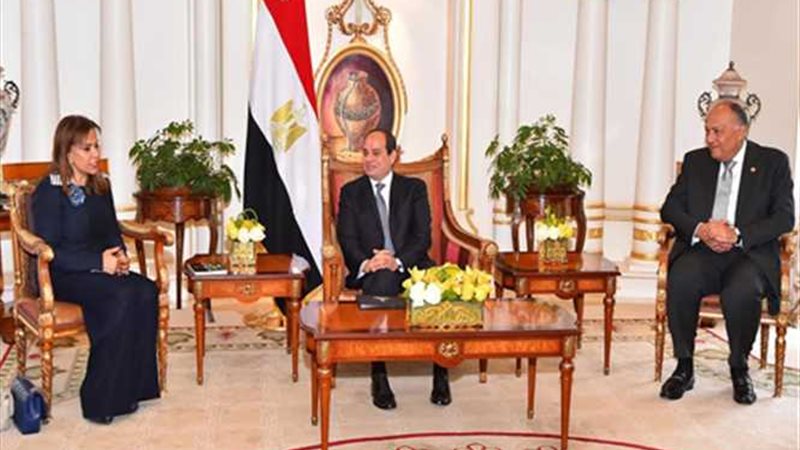 السيسي يستقبل بمقر