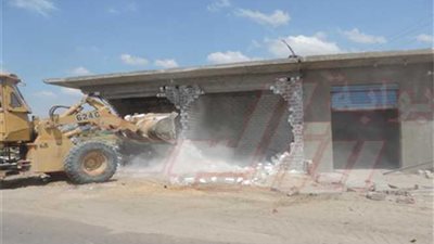 بالصور..تنفيذ 93 قرار إزالة تعدى على أملاك الدولة بالبحيرة‎