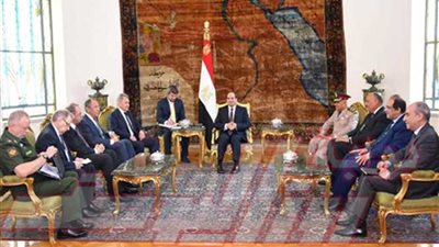 الرئيس السيسي يستقبل وزيري الدفاع والخارجية الروسيين‎