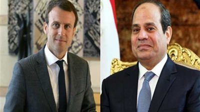 ماكرون فى اتصال هاتفى بالسيسي: فرنسا تقف بجانب مصر ضد الإرهاب