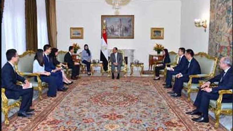 الرئيس السيسي يجرى