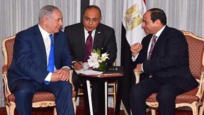 الرئيس السيسي يبحث مع نتنياهو سبل إحياء عملية السلام