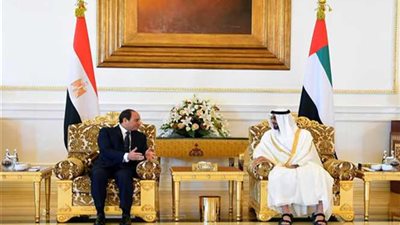 بالصور.. تفاصيل المباحثات بين السيسي وولى عهد أبوظبى