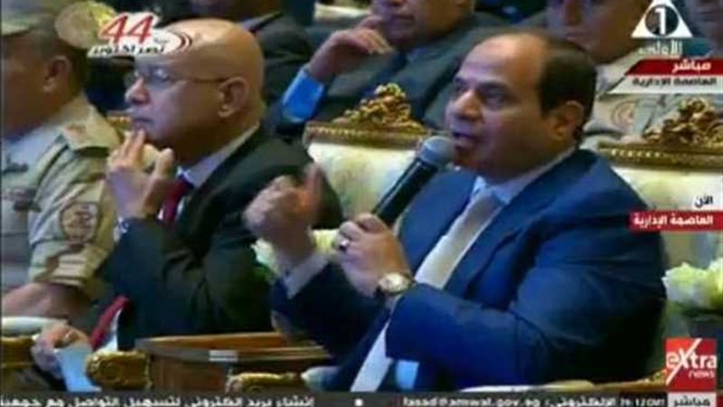 السيسي في افتتاح
