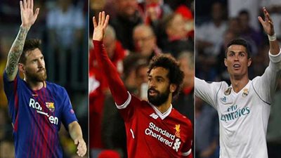 صلاح يتقدم علي ميسي ورونالدو كأفضل لاعب في 