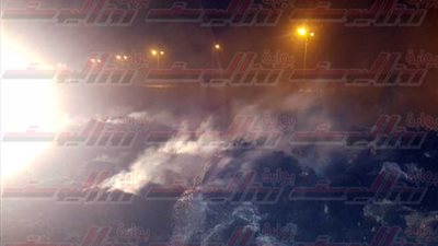 بالصور..السيطرة على حريق بالأراضى الزراعية بإيتاى البارود