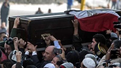 أهالي منشأة جنزور ينتظرون وصول جثمان النقيب إسلام مشهور شهيد الواحات