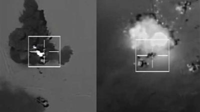 القوات الجوية: تدمير 8 سيارات دفع رباعي محملة بالأسلحة قبل اختراق الحدود الغربية