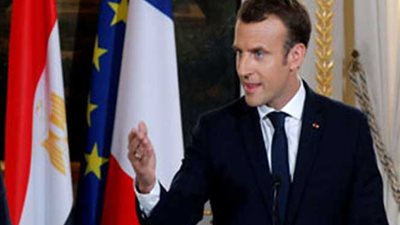 ماكرون : مصر تواجه الإرهاب عن منطقة الشرق الأوسط بأكملها