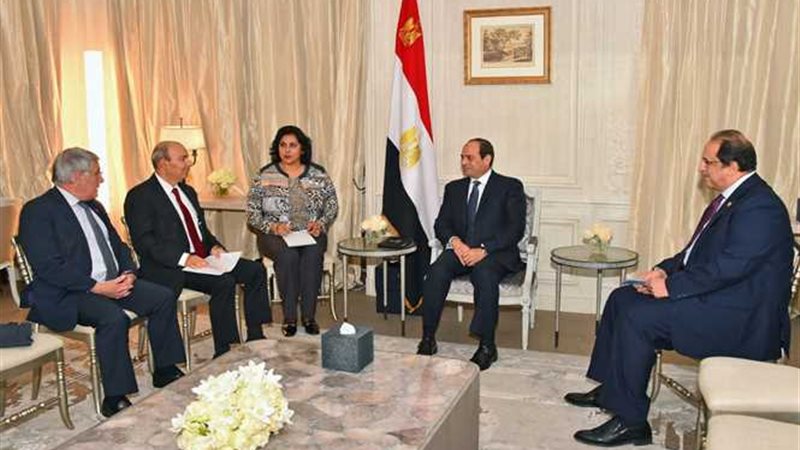 السيسي يستقبل رئيس