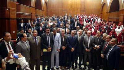 بالصور.. طلاب «حقوق المنيا» في رحلة علمية لمجلس النواب