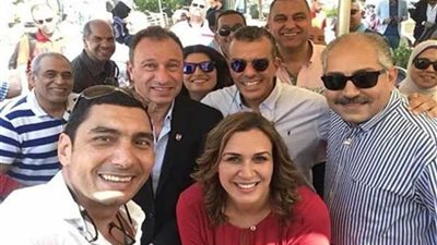 قائمة الخطيب تقوم بجولة داخل مقر الأهلي بالجزيرة